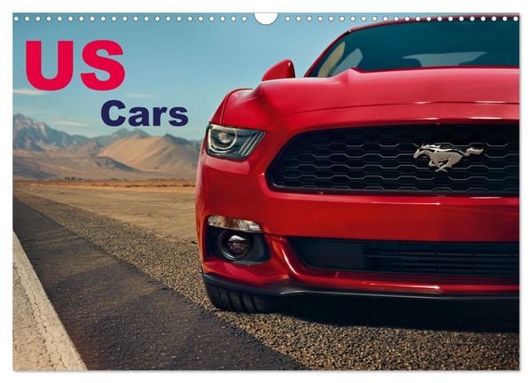 US Cars Kalender (Wandkalender 2026 DIN A3 quer), CALVENDO Monatskalender