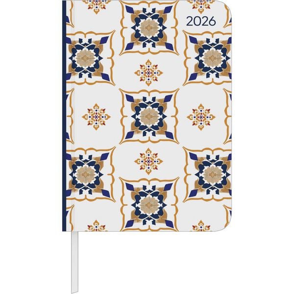 Daily Journal Oriental 2026 - Taschen-Kalender A6 - Elefant - Day By Day - 352 Seiten - Notiz-Buch - Alpha Edition