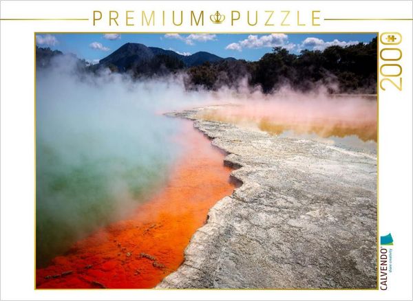 CALVENDO Puzzle Champagne Pool, Wai-O-Tapu | 2000 Teile Lege-Größe 90x67cm Foto-Puzzle für glückliche Stunden