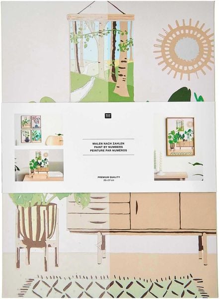 Malen nach Zahlen Set, Urban Jungle, 26 x 37 cm