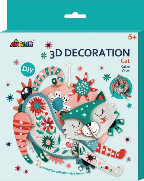 3D Dekoration Katze