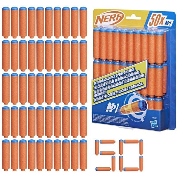 Hasbro F8639EU4 - Nerf N Series N1 Darts 50x, High-Perfomance Dart-Blastern