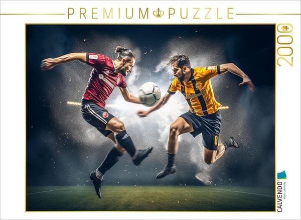 CALVENDO Puzzle Fussball | 2000 Teile Lege-Größe 90x67cm Foto-Puzzle für glückliche Stunden