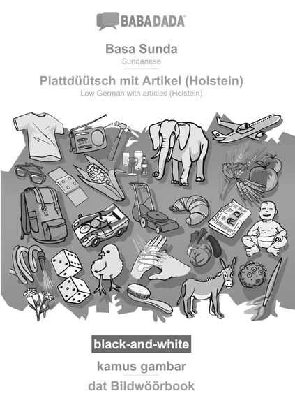 Basa Sunda - Plattdüütsch mit Artikel (Holstein), kamus gambar, BW