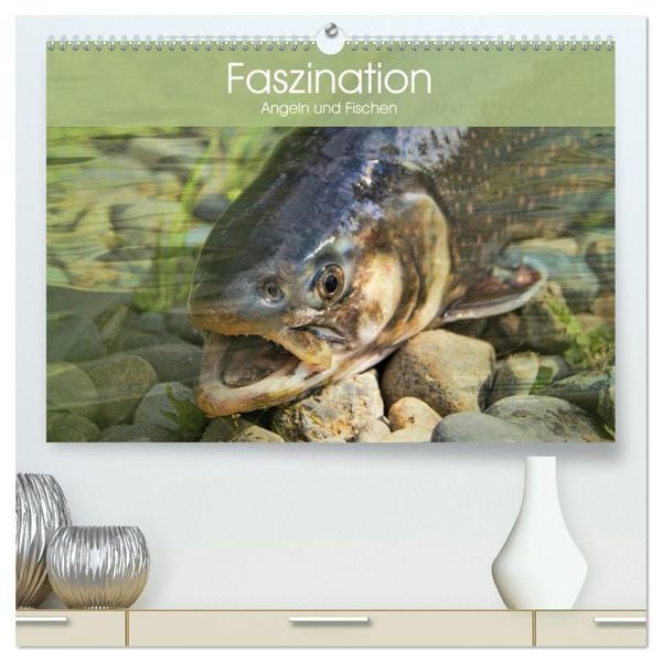 Faszination Angeln und Fischen (hochwertiger Premium Wandkalender 2026 DIN A2 quer), Kunstdruck in Hochglanz
