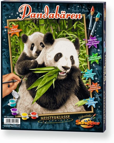 Malen nach Zahlen - Pandabären