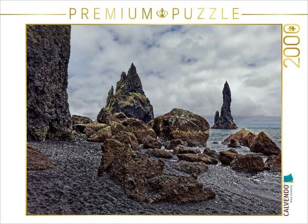 CALVENDO Puzzle Reynisdrangar | 2000 Teile Lege-Größe 90x67cm Foto-Puzzle für glückliche Stunden
