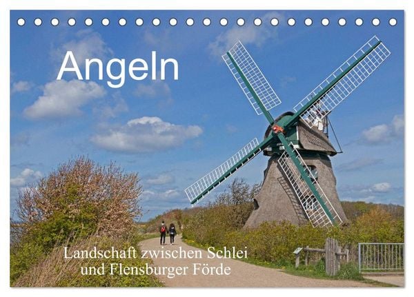 Angeln - Landschaft zwischen Schlei und Flensburger Förde (Tischkalender 2026 DIN A5 quer), CALVENDO Monatskalender