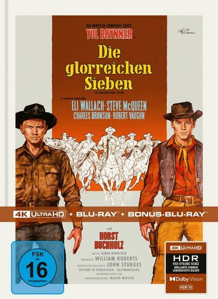 Die glorreichen Sieben - Limitiertes Mediabook (4K Ultra HD + Blu-ray + Bonus-Blu-ray)