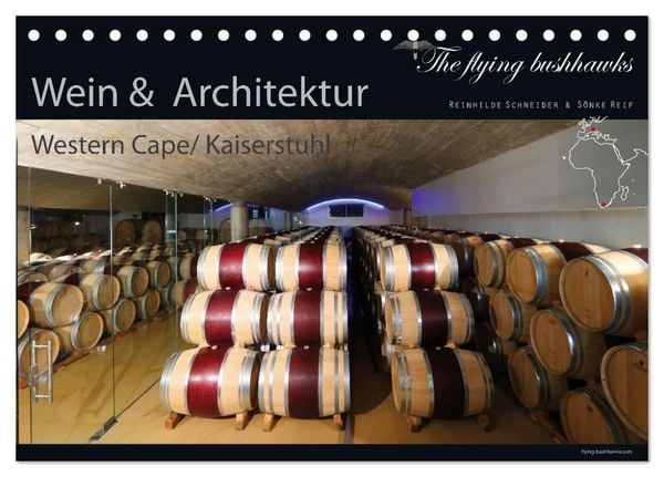 Wein & Architektur 2026 (Tischkalender 2026 DIN A5 quer), CALVENDO Monatskalender