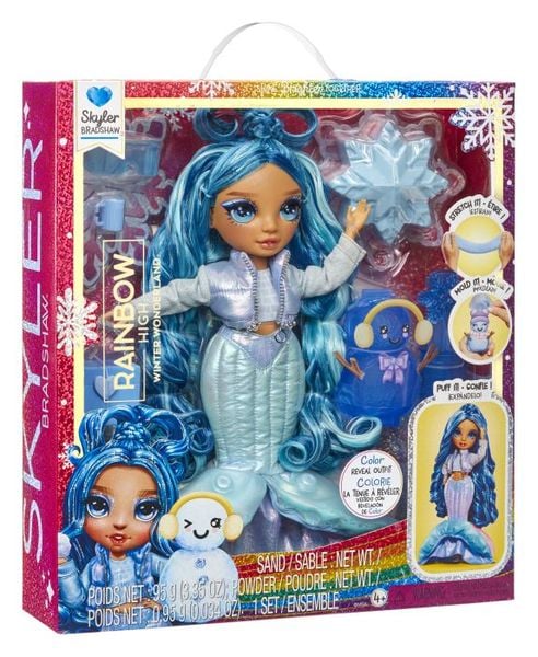 Rainbow High Winter Wonderland Doll- Skyler (Blue)