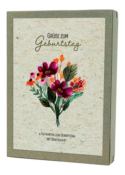 Kartenbox - Grüße zum Geburtstag