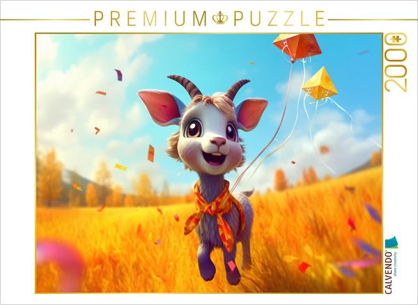 CALVENDO Puzzle Drachen steigen lassen | 2000 Teile Lege-Größe 90x67cm Foto-Puzzle für glückliche Stunden