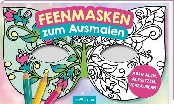 Feenmasken zum Ausmalen