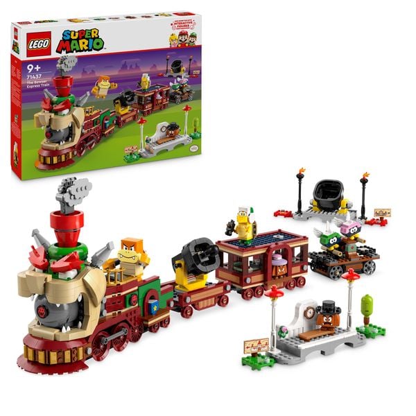 LEGO Super Mario 71437 Der Bowser-Schnellzug, Spielzeug mit Figuren