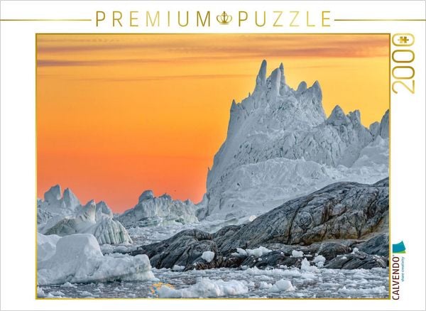 CALVENDO Puzzle zauberhafte Lichtstimmung in der Diskobucht | 2000 Teile Lege-Größe 90x67cm Foto-Puzzle für glückliche Stunden