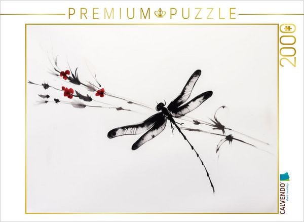 CALVENDO Puzzle Libelle | 2000 Teile Lege-Größe 90x67cm Foto-Puzzle für glückliche Stunden