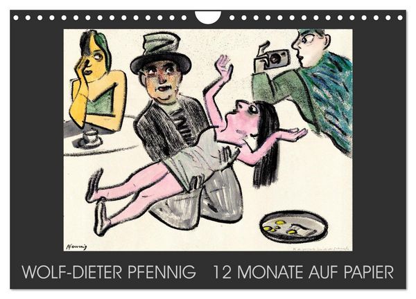 Wolf-Dieter Pfenning – 12 Monate auf Papier (Wandkalender 2026 DIN A4 quer), CALVENDO Monatskalender