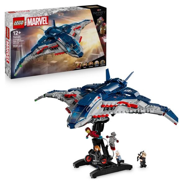 LEGO Marvel Avengers Quinjet 76325 – Kinder Spielzeug – Geschenk ab 12