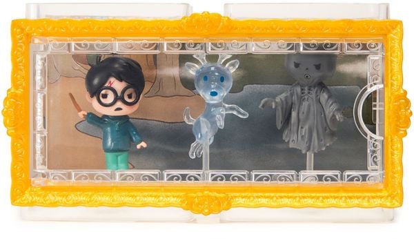 'Wizarding World Harry Potter - Micro Magical Moments Sammelfiguren Multipack ''Patronus'' mit Harry Potter, Hirsch-Patronus, Dementor und Setzkasten'