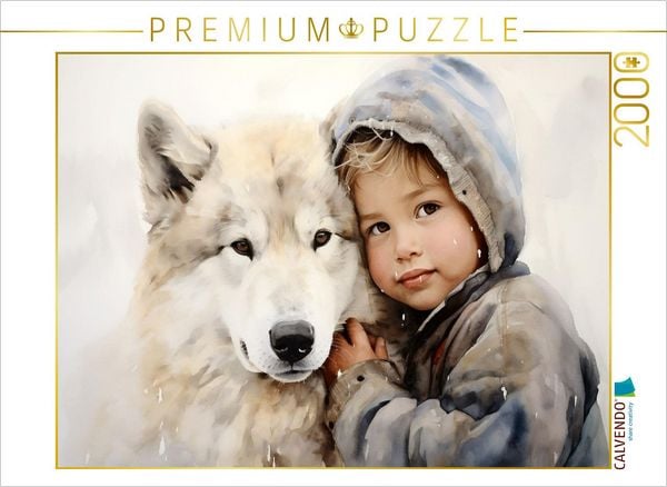 'CALVENDO Puzzle Ein Motiv aus dem Kalender ''Kinder und Tiere'' | 2000 Teile Lege-Größe 90x67cm Foto-Puzzle für glückliche Stunden'