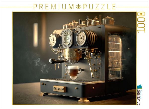 CALVENDO Puzzle Steam-Punk Kaffeemaschine | 1000 Teile Lege-Größe 64x48cm Foto-Puzzle für glückliche Stunden