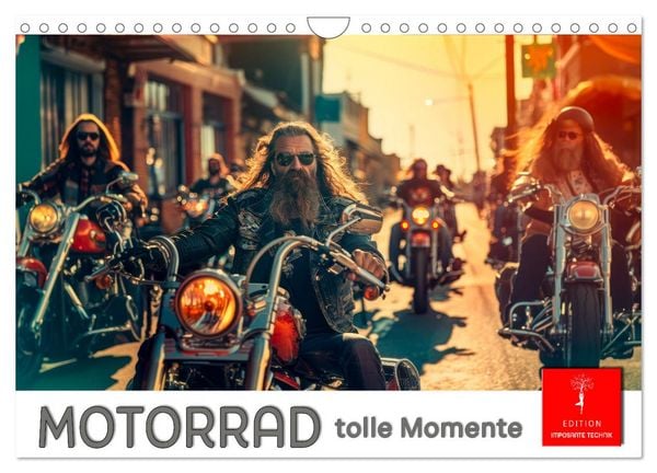 Motorrad tolle Momente (Wandkalender 2026 DIN A4 quer), CALVENDO Monatskalender