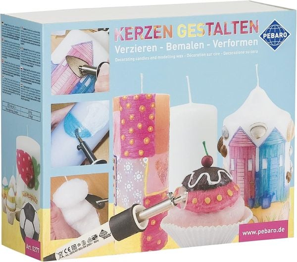 PEBARO 0277 - Kerzen gestalten, Verzieren-Bemalen-Verformen, Kreativ-Set