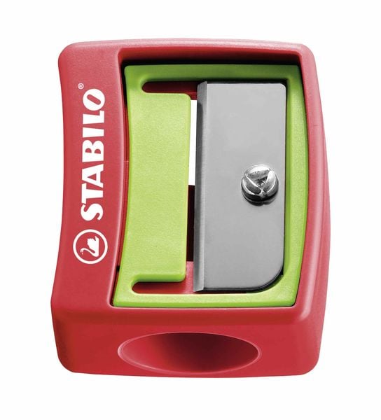 STABILO Spitzer - woody 3 in 1 Spitzer - für extradicke Stifte - rot/grün