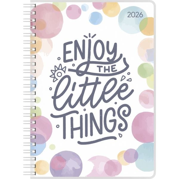 Ladytimer Ringbuch Little Things 2026 - Taschen-Kalender A5 (15x21 cm) - Schüler-Kalender - Weekly - Ringbindung - 128 Seiten - Alpha Edition