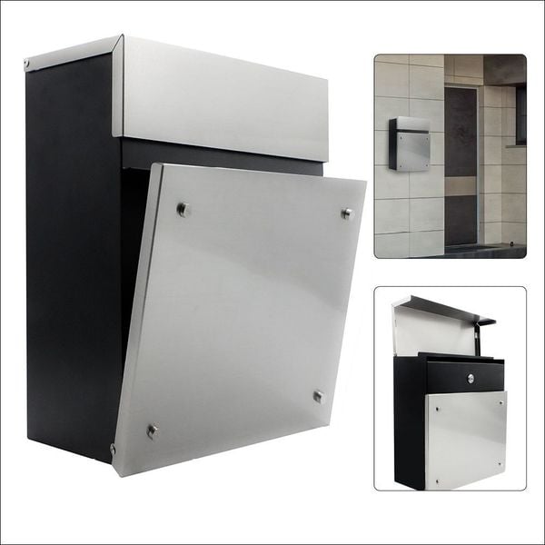 Edelstahl-Briefkasten