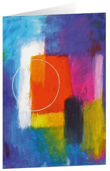 'Kunstkarten ''Rotes Quadrat'' 5 Stk.'