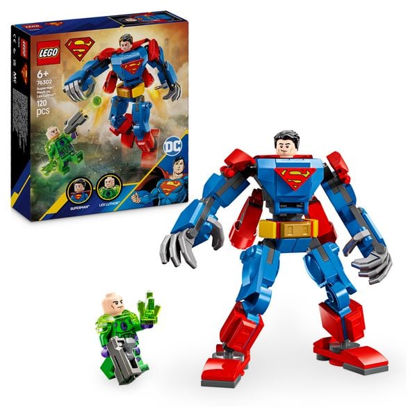 LEGO DC 76302 Superman Mech vs. Lex Luthor - Superhelden Spielzeug