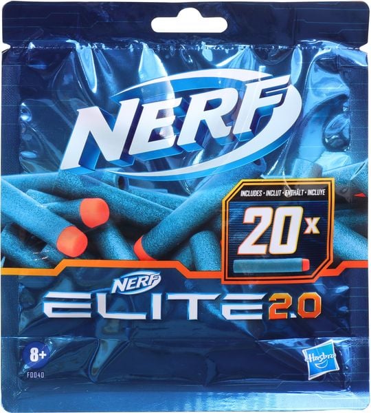 Hasbro F0040EU4 - Nerf Elite 2.0, 20er Dart Nachfüllpackung