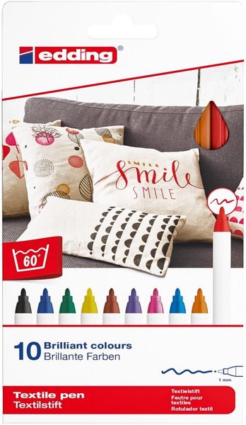 Edding 4600 Textilstift sortiert basic 10St Set