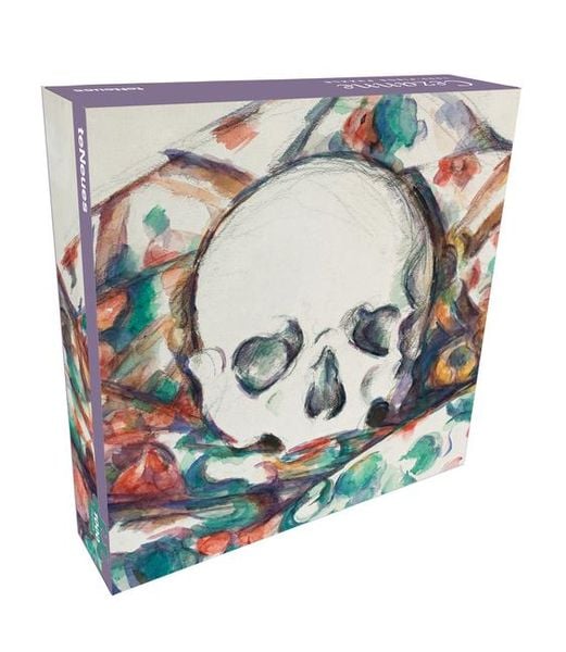 Teneues - 1,000 Piece Puzzle: Skull on a Curtain by Paul Cezanne, Full Color, 20 X 20 Puzzle, Poster Guide Insert Included