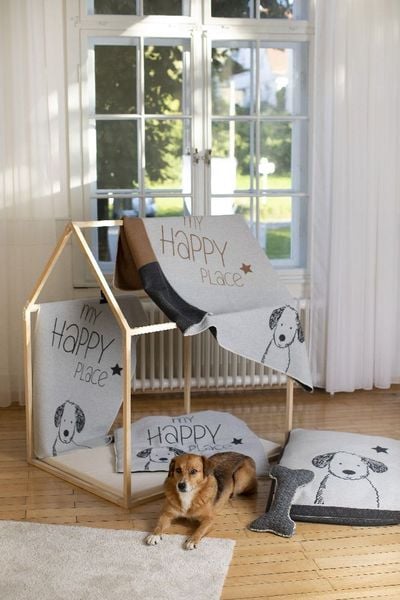 'Fussenegger Haustierdecke gross ''my happy place'' dog'