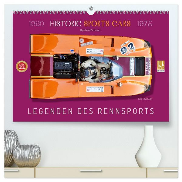 Legenden des Rennsports Historic Sports Cars 1960-1975 (hochwertiger Premium Wandkalender 2026 DIN A2 quer), Kunstdruck in Hochglanz