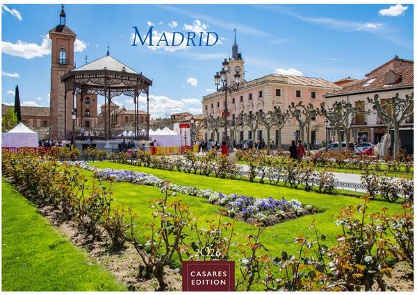 Madrid Kalender 2026 – Wandkalender | Fotokalender Spanien 35x50cm Grosses Format - mit atemberaubenden Fotos der bekanntesten Sehenswürdigkeiten und