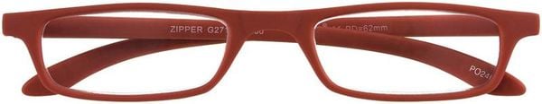 Lesebrille ZIPPER, rot, +1.00 dpt.