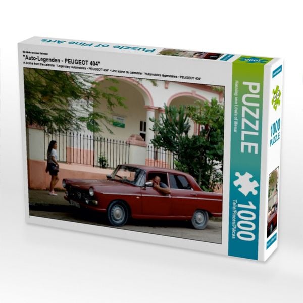 'CALVENDO Puzzle Ein Motiv aus dem Kalender ''Auto-Legenden - PEUGEOT 404'' | 1000 Teile Lege-Größe 64x48cm Foto-Puzzle für glückliche Stunden'