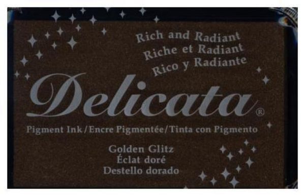 'Stempelkissen groß 9 x 6 cm ''Gold'''