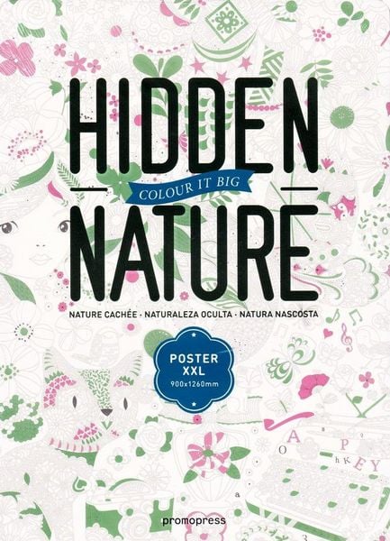 The Hidden Nature Coloring Poster