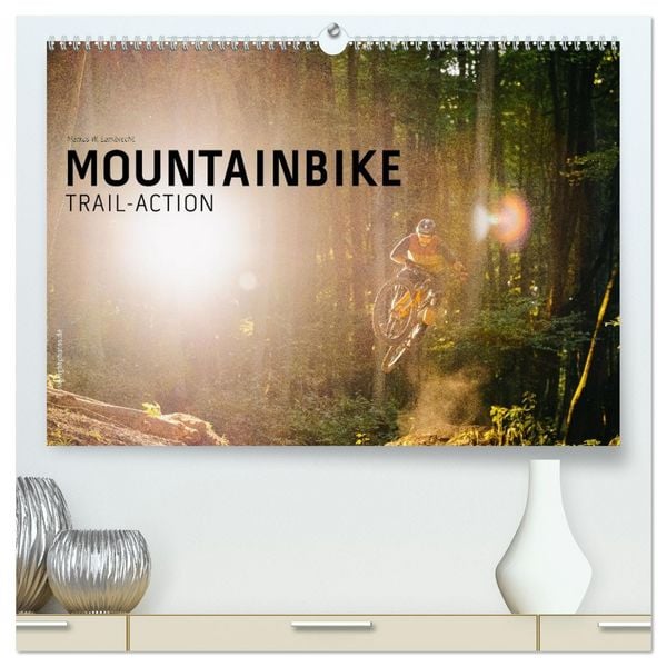Mountainbike Trail-Action (hochwertiger Premium Wandkalender 2026 DIN A2 quer), Kunstdruck in Hochglanz