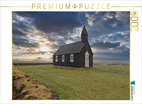 CALVENDO Puzzle Búðakirkja | 2000 Teile Lege-Größe 90x67cm Foto-Puzzle für glückliche Stunden