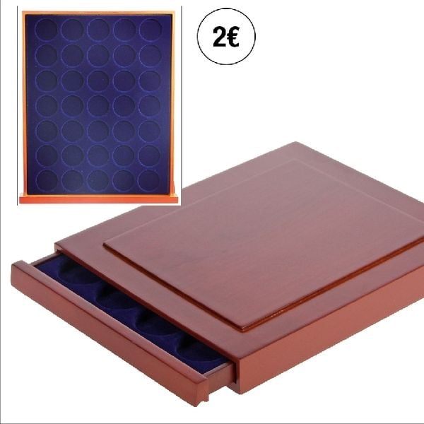 Münzenbox NOVA Exquisite, für 35 St. Münzen Format 2 Euro