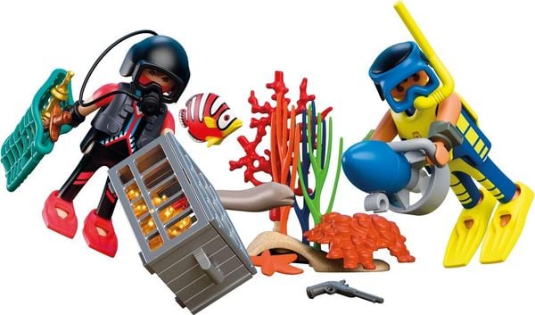 PLAYMOBIL 72078 Polizeitaucher mit Schatz