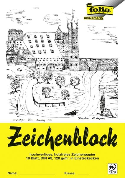 Zeichenblock A3 10BL 120g (Mindestabnahme 10 St.)