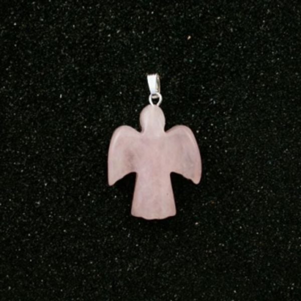 Rosenquarz Schutzengel, Glücksstein