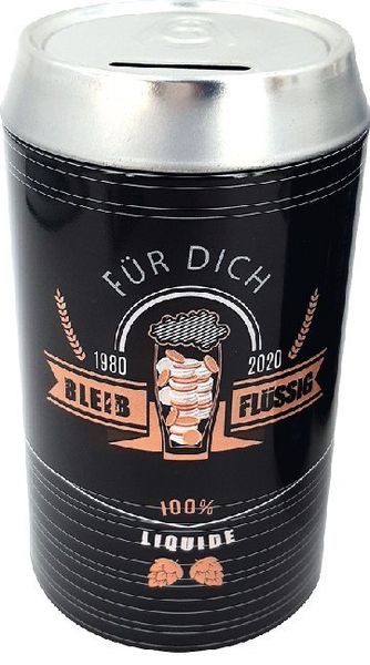 'Bier-Spardose ''Bleib Flüssig - 100% liquide'''